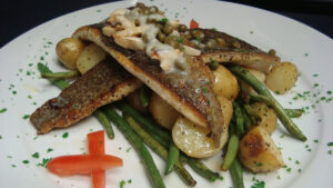 Cafe Monte trout amandine