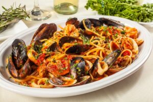 Dolce seafood pasta