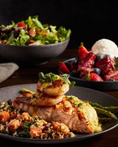 Firebirds Salmon Salad Dessert