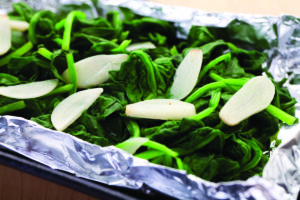 Gyu-Kaku garlic spinach