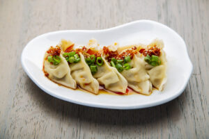 Gyu-Kaku steamed chili dumplings