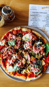 Margaux's Capricciossa pizza