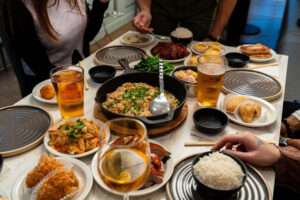 Open Rice table spread
